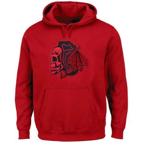 Chicago Blackhawks Red Skull Head Red  Pullover Hoodie WEM,We sell and wholesale Chicago Blackhawks Red Skull Head Red  Pullover Hoodie WEM on line form chian!